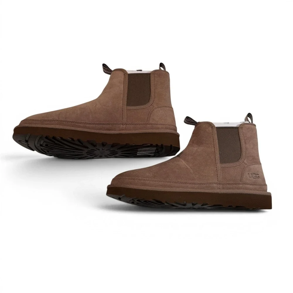 UGG Neumel Chelsea Boots Chestnut Suede Ankle 1121644 Mens 11 New